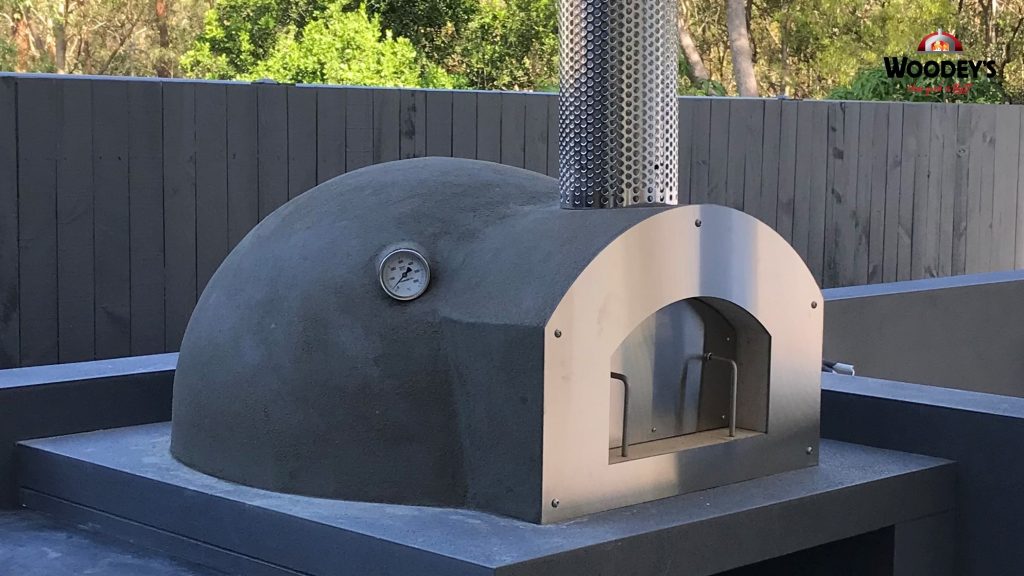 Woodfired Oven with Stainless Steel Front